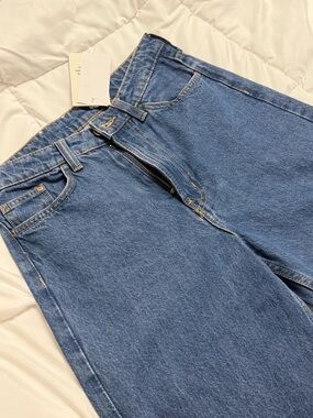 H&M High Rise Wide Leg Jeans - Blue Denim